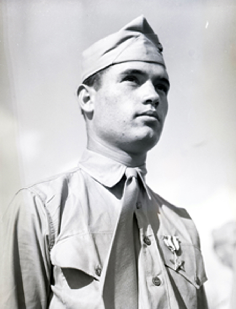 Alva Perry awarded Silver Star for action on Saipan. Photo provided from National Archives courtesy of Goeffrey Roecker